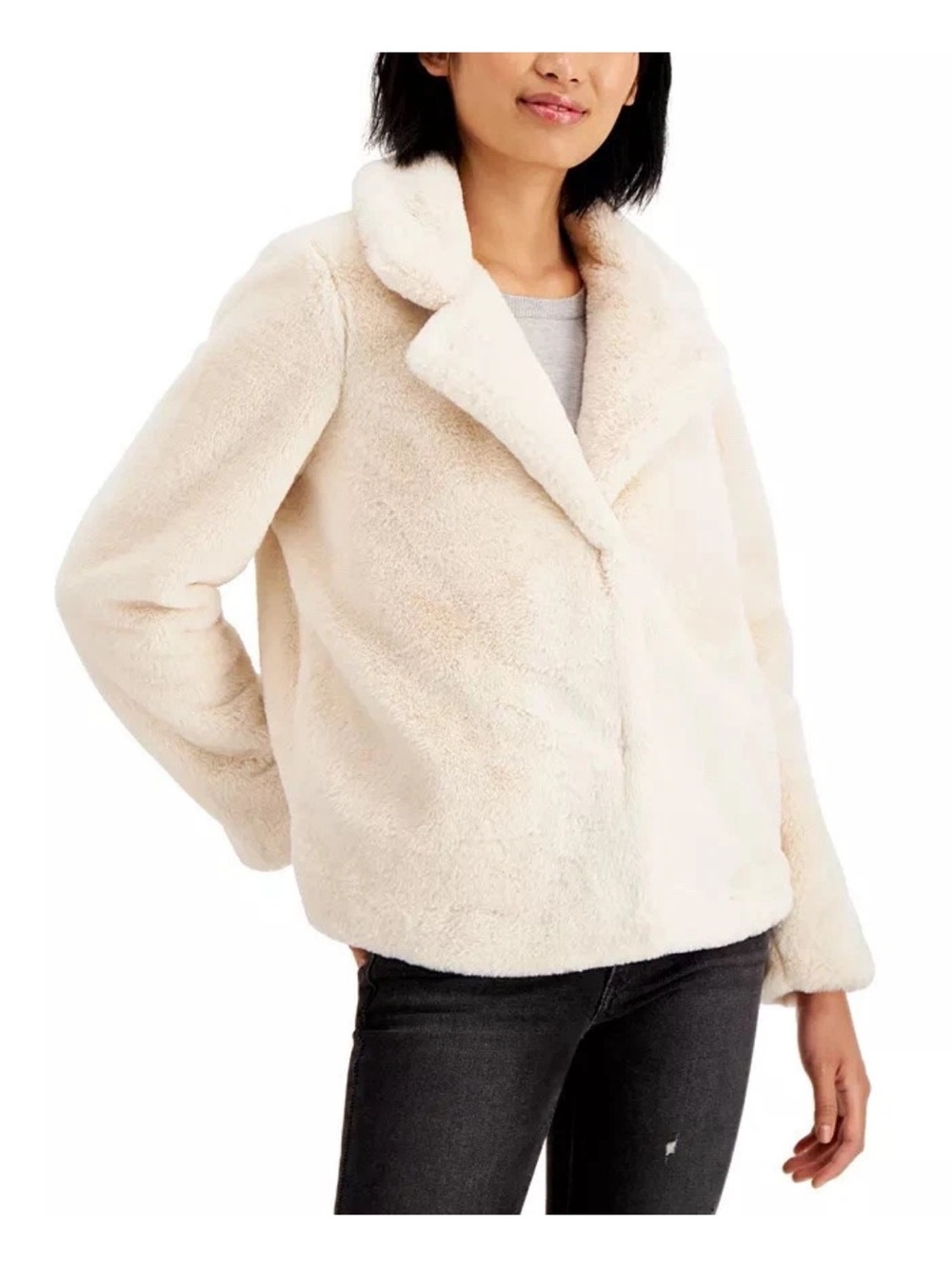 Jou Jou‎ Juniors' Faux Fur Coat - Medium
